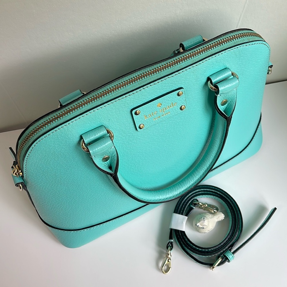 Kate Spade ♠️ Genuine Leather Satchel Crossbody - Picture 6 of 17